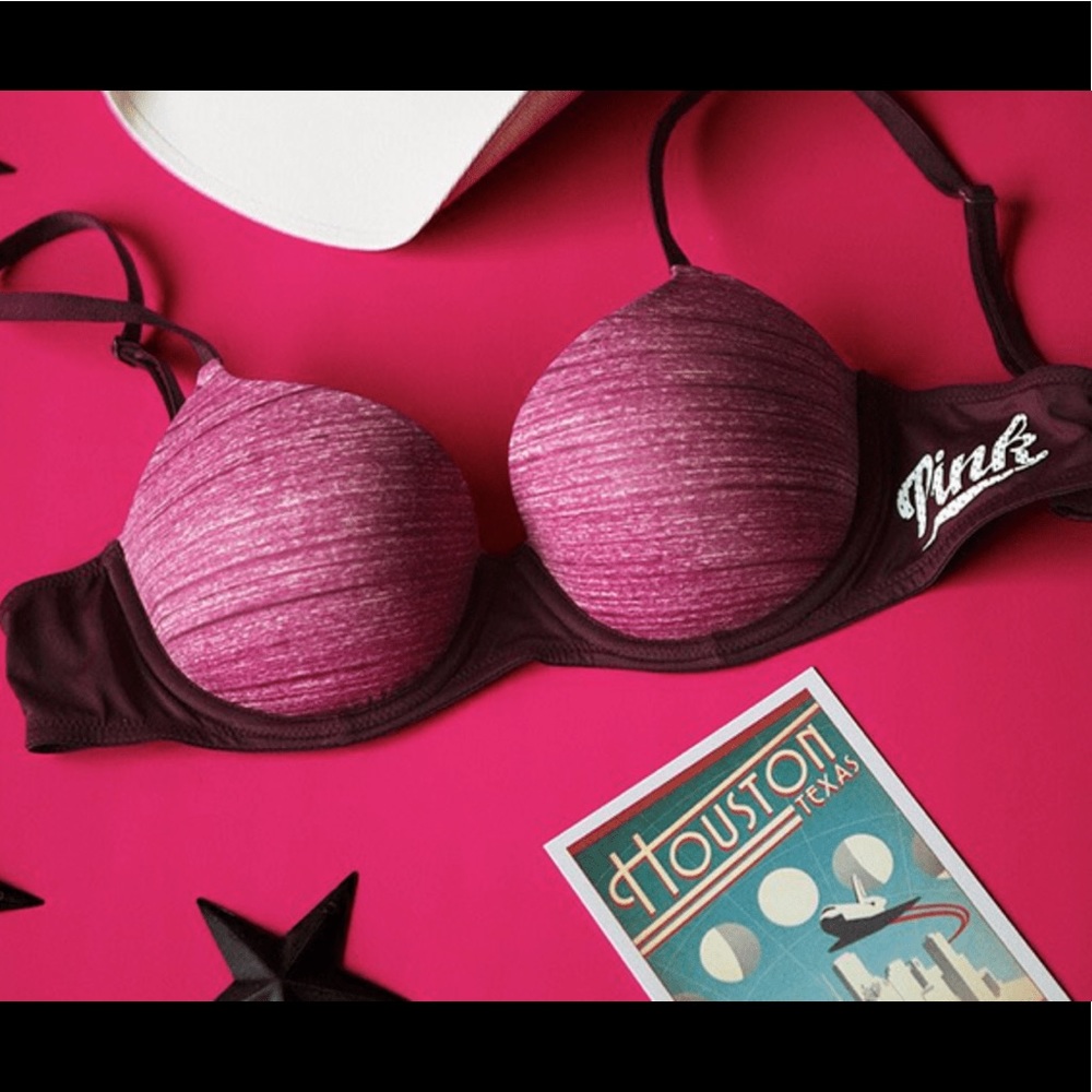 VS Pink Bra (maroon color)